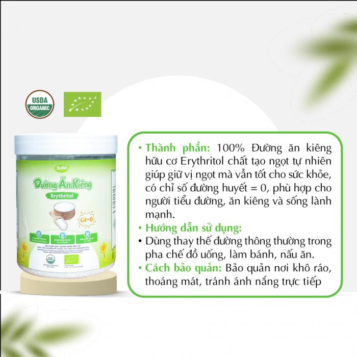 Đường Ăn Kiêng hữu cơ Erythritol ANBIO 500g