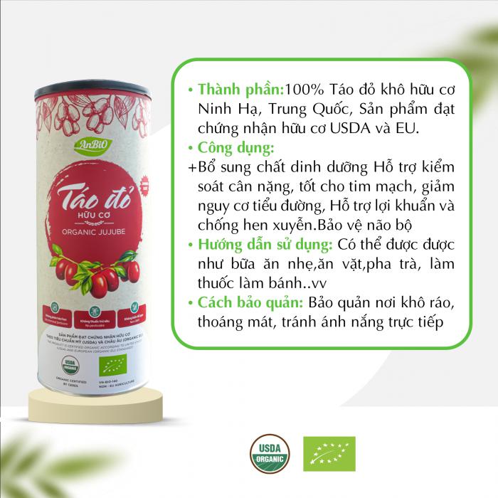 Táo đỏ hữu cơ AnBiO 450g