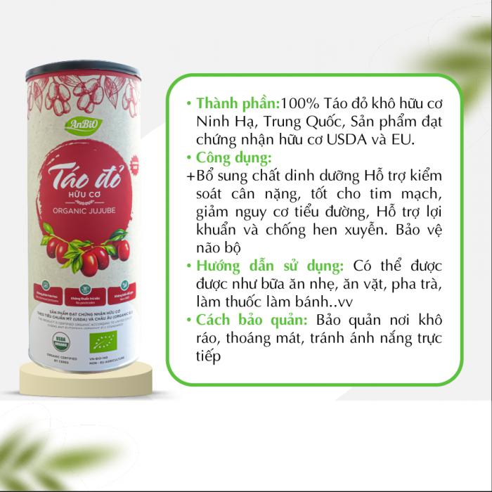 Táo đỏ hữu cơ size đại AnBiO 450g [9-11 quả/100g]