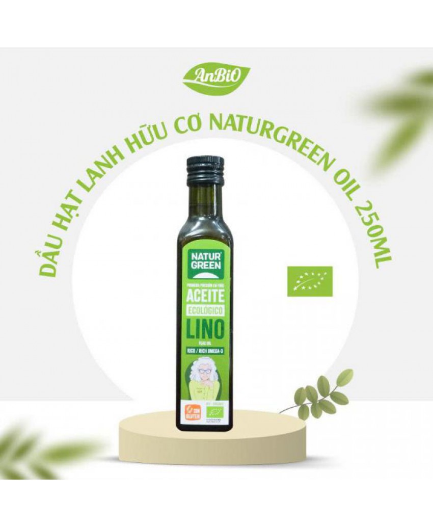 Dầu hạt lanh hữu cơ NaturGreen Oil 250ml