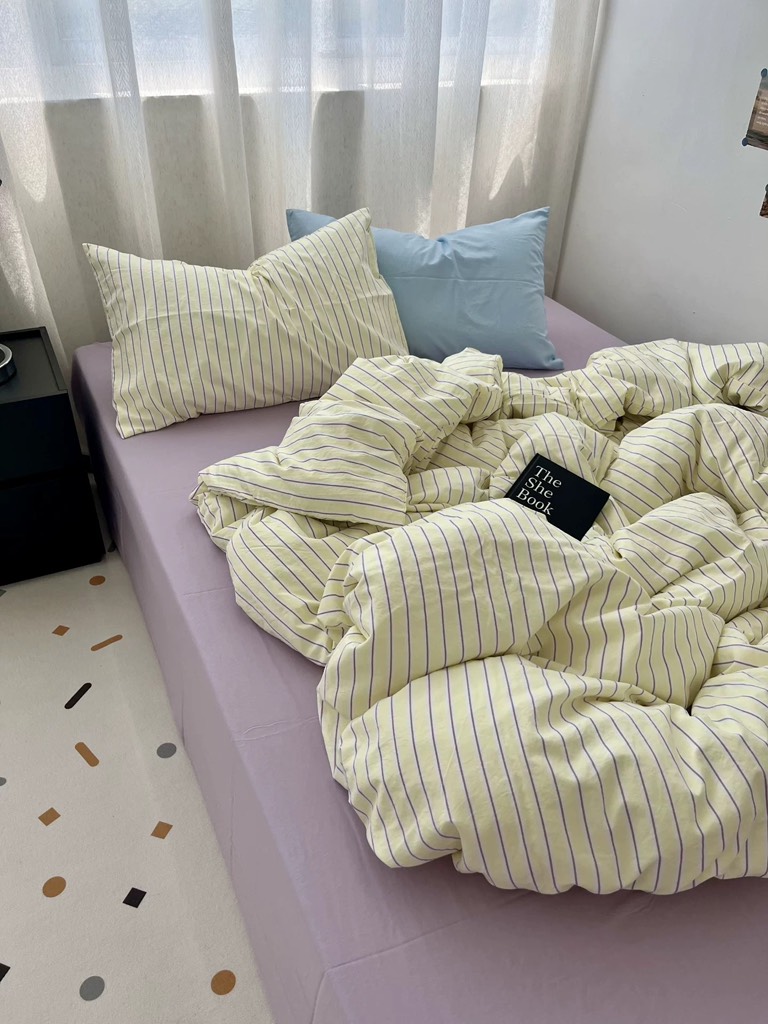 COTTON ĐŨI- Set kẻ sọc mix basic