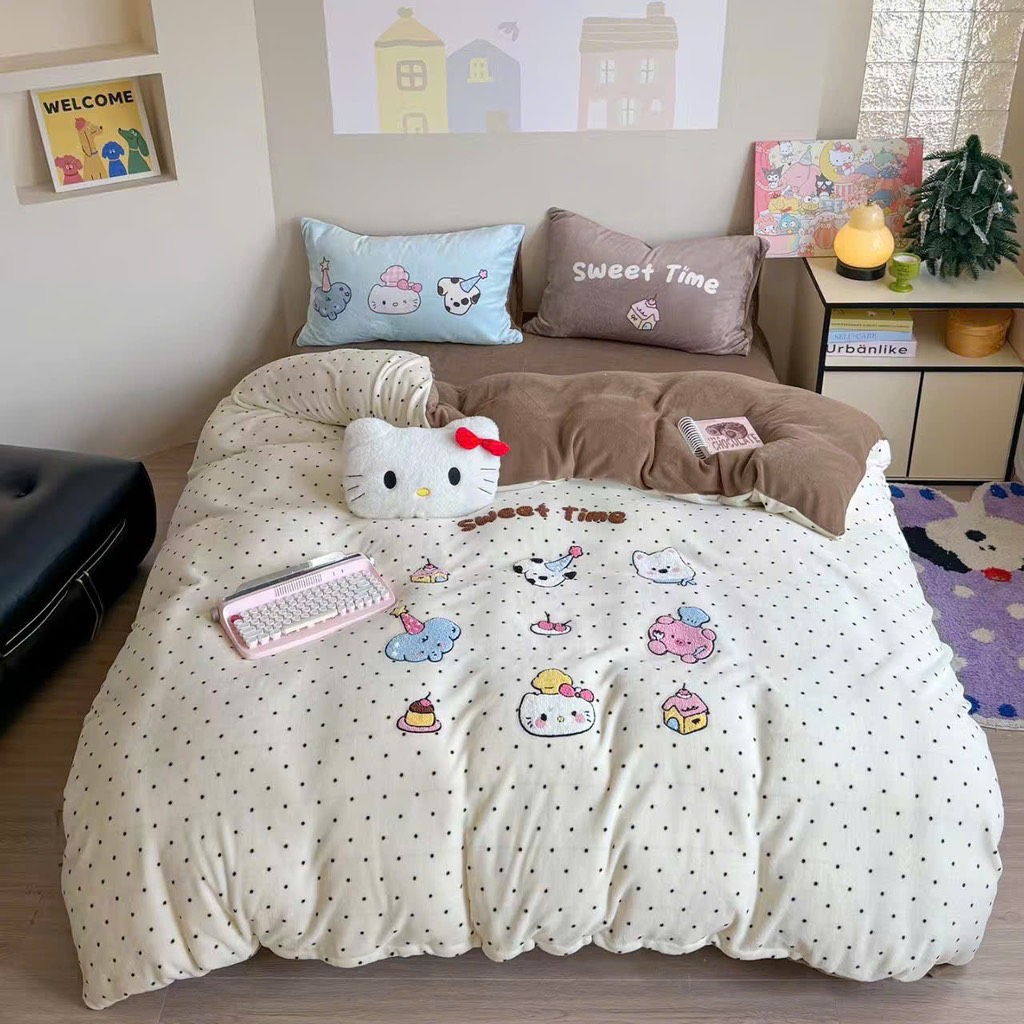 NỈ NHUNG- Set Nỉ nhung thêu nổi Animal