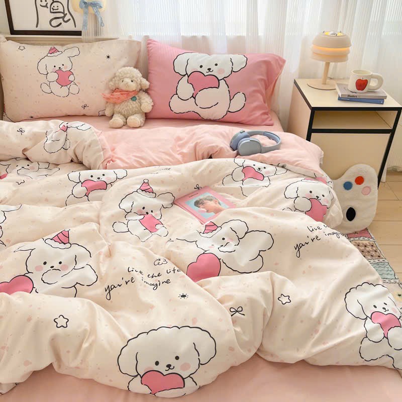 COTTON ĐŨI - Set Chăn ga gối Cotton Đũi Vintage