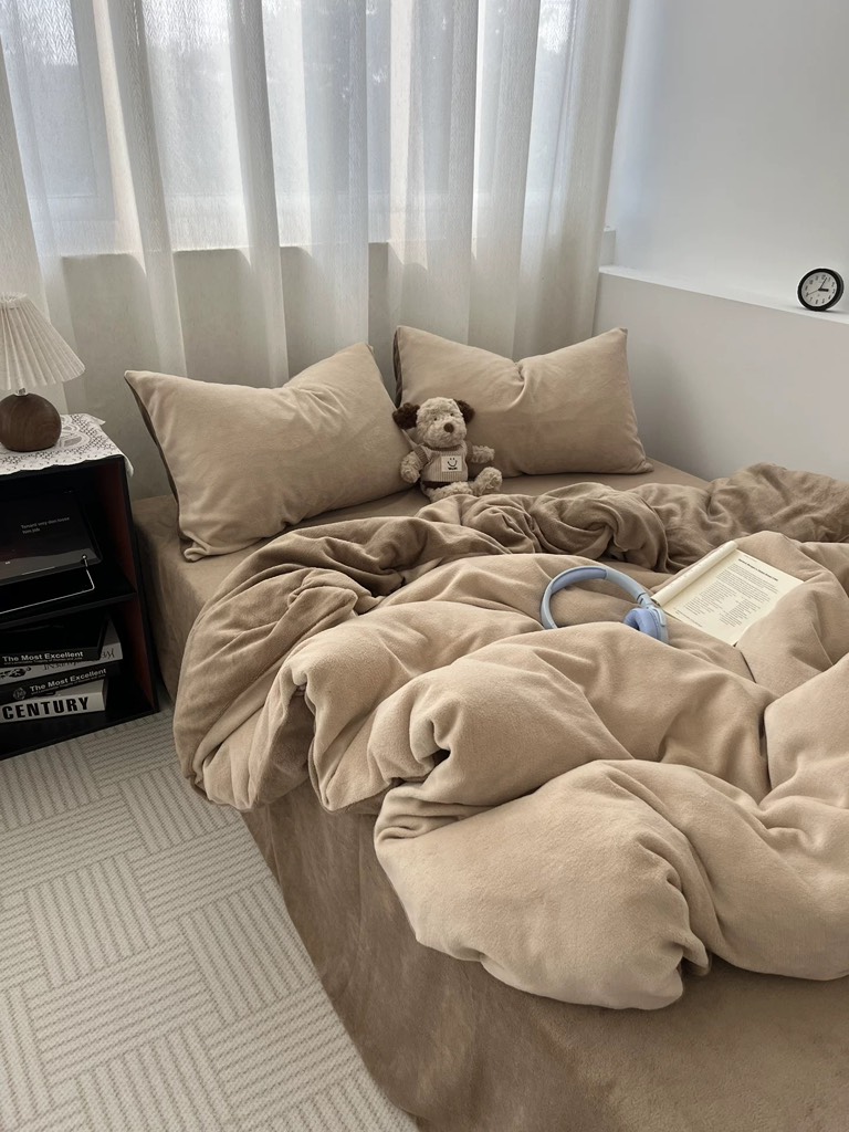 NỈ NHUNG- Nỉ nhung mịn Basic trơn