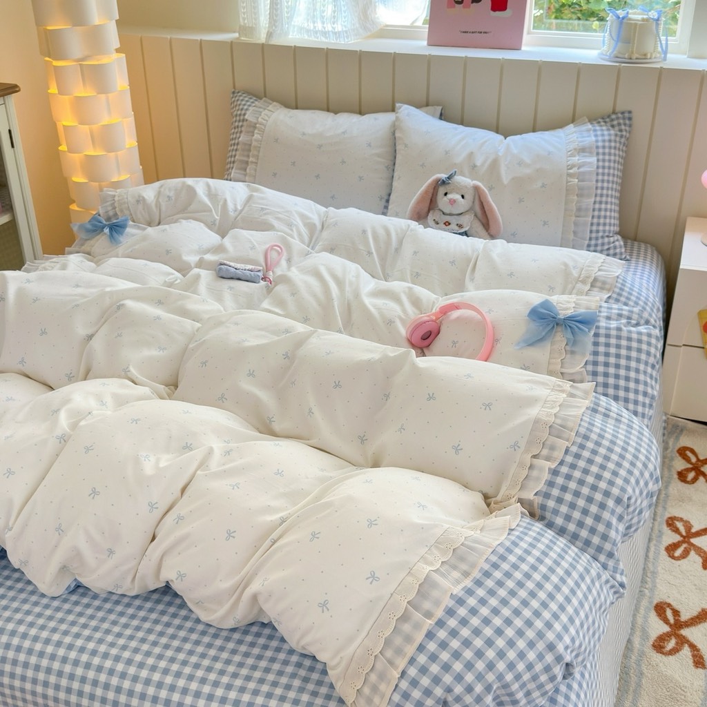 COTTON ĐŨI- Set cotton đũi mix ren nơ