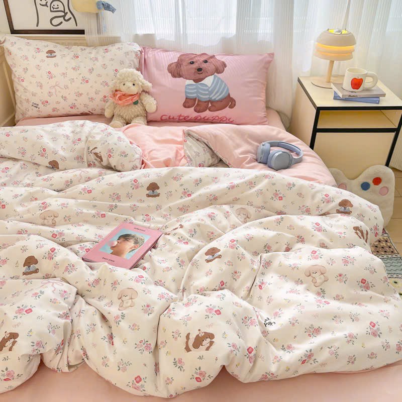 COTTON ĐŨI - Set Chăn ga gối Cotton Đũi Vintage