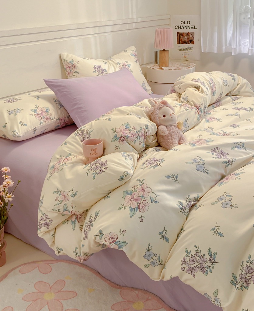 COTTON ĐŨI - Set Chăn ga gối Cotton Đũi Vintage