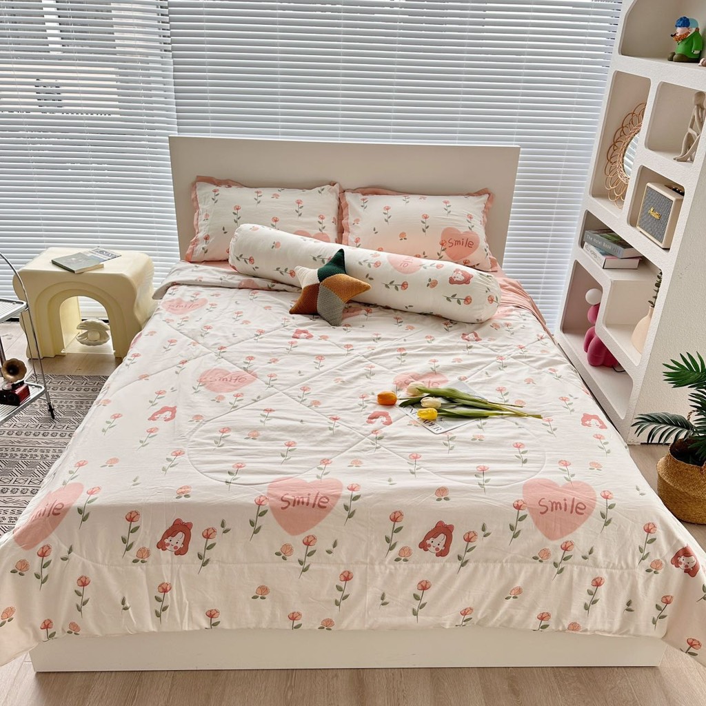 SET CHĂN CHẦN- Set chăn chần xơ đậu 5 món