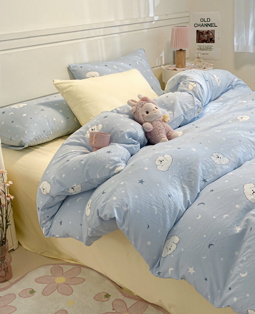 COTTON ĐŨI - Set Chăn ga gối Cotton Đũi Vintage