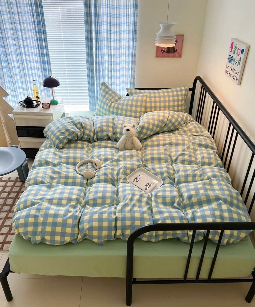 COTTON ĐŨI- kẻ/caro mã 12 (riêng QH)