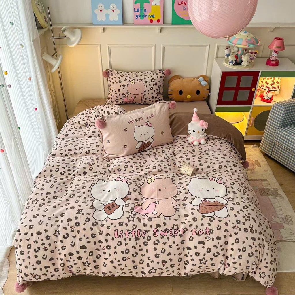 NỈ NHUNG- Set Nỉ nhung thêu nổi Animal