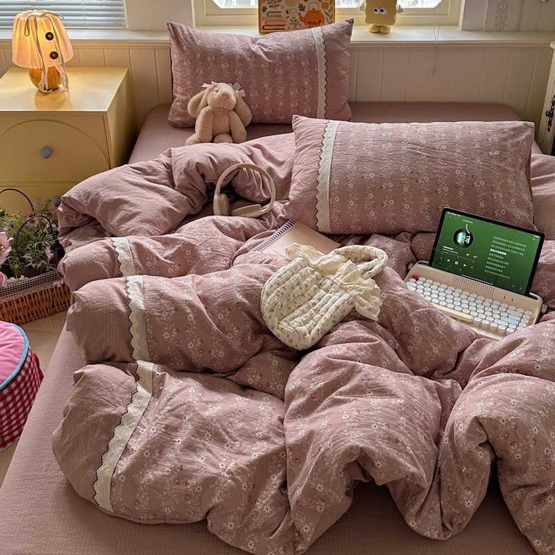 ĐŨI SỢI TRE- Đũi Sợi Tre Mix Ren (mã 92)