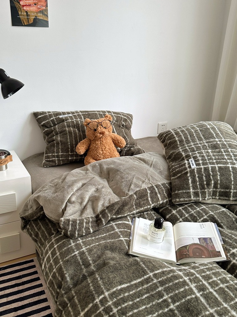 NỈ NHUNG- Set Nỉ Plaid cuốn hút