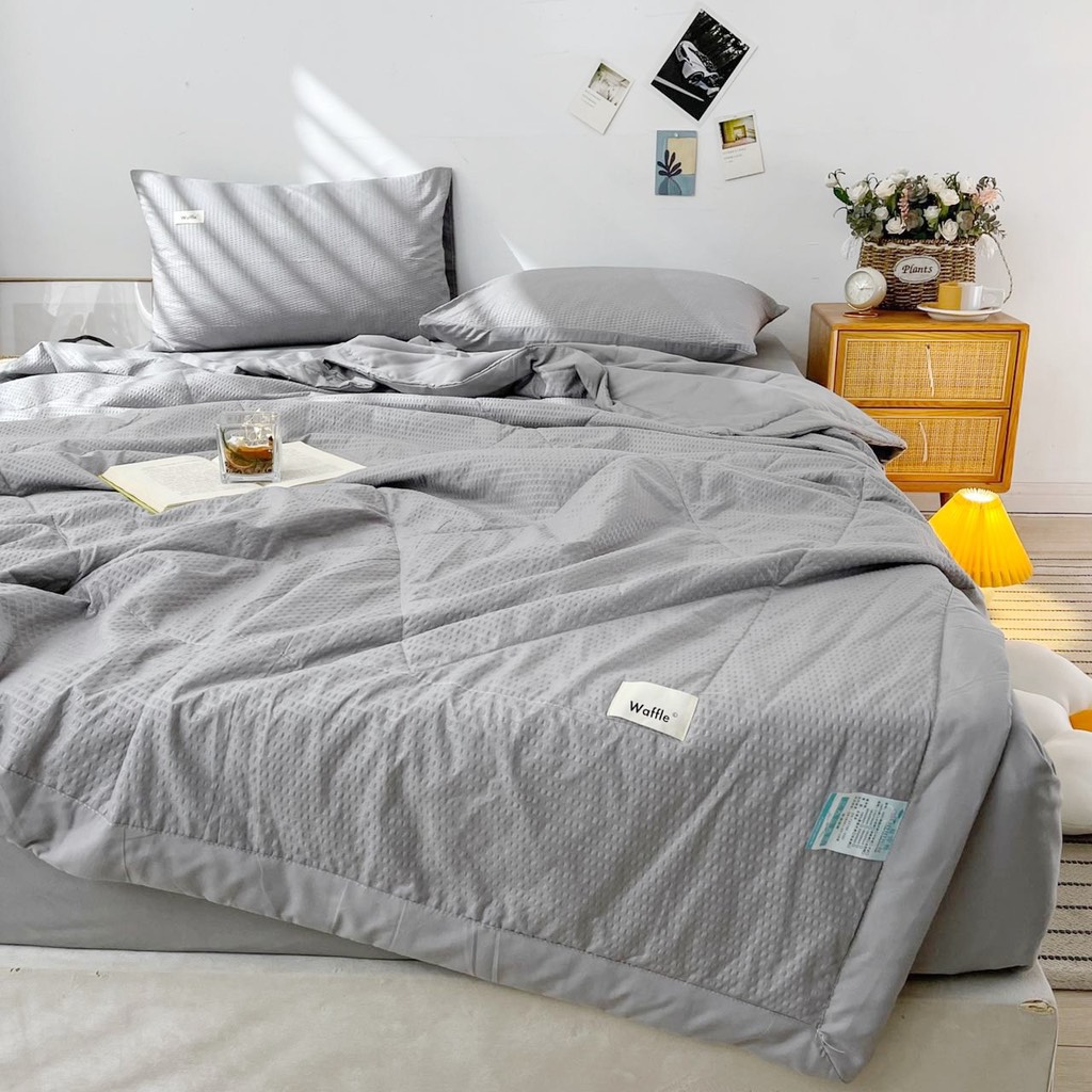 SET CHĂN CHẦN- Set chăn chần waffle