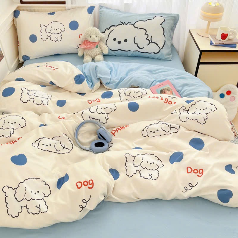 COTTON ĐŨI - Set Chăn ga gối Cotton Đũi Vintage