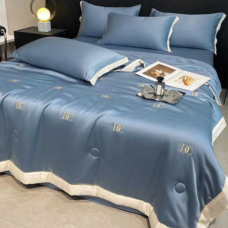 PHI LỤA- Set phi lụa chăn chần tulip/nơ