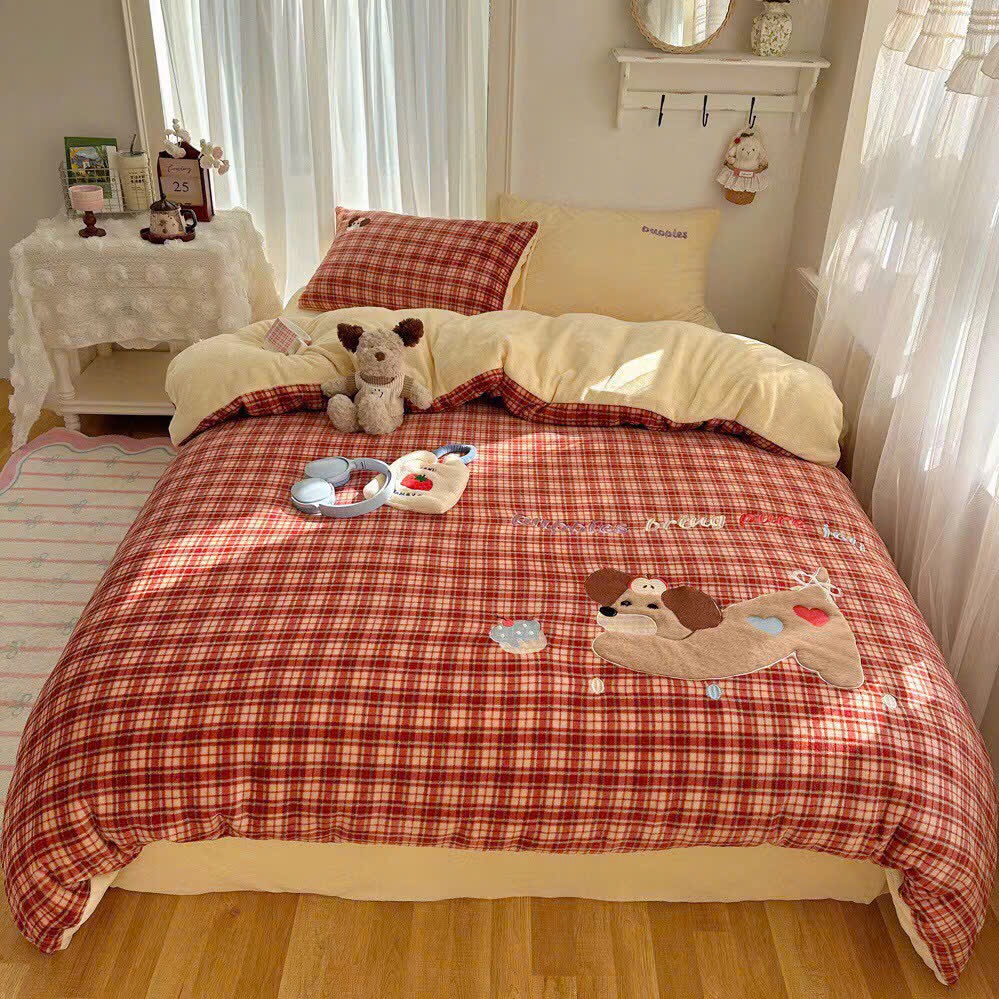 NỈ NHUNG- Set Nỉ Nhung Thêu Nổi Animal full 11 màu