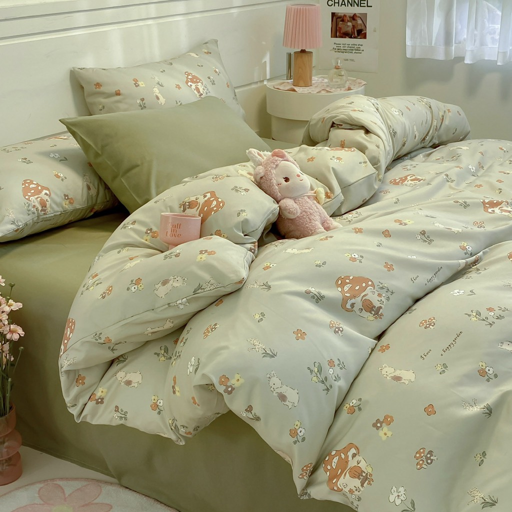 COTTON ĐŨI - Set Chăn ga gối Cotton Đũi Vintage