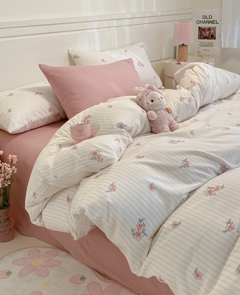 COTTON ĐŨI - Set Chăn ga gối Cotton Đũi Vintage