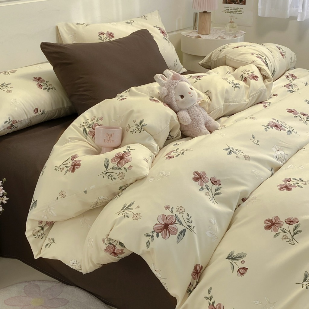 COTTON ĐŨI - Set Chăn ga gối Cotton Đũi Vintage