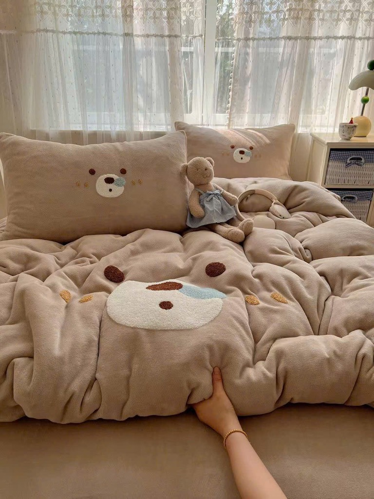 NỈ NHUNG- Set Nỉ Nhung Thêu Nổi ver2 full 8 mẫu