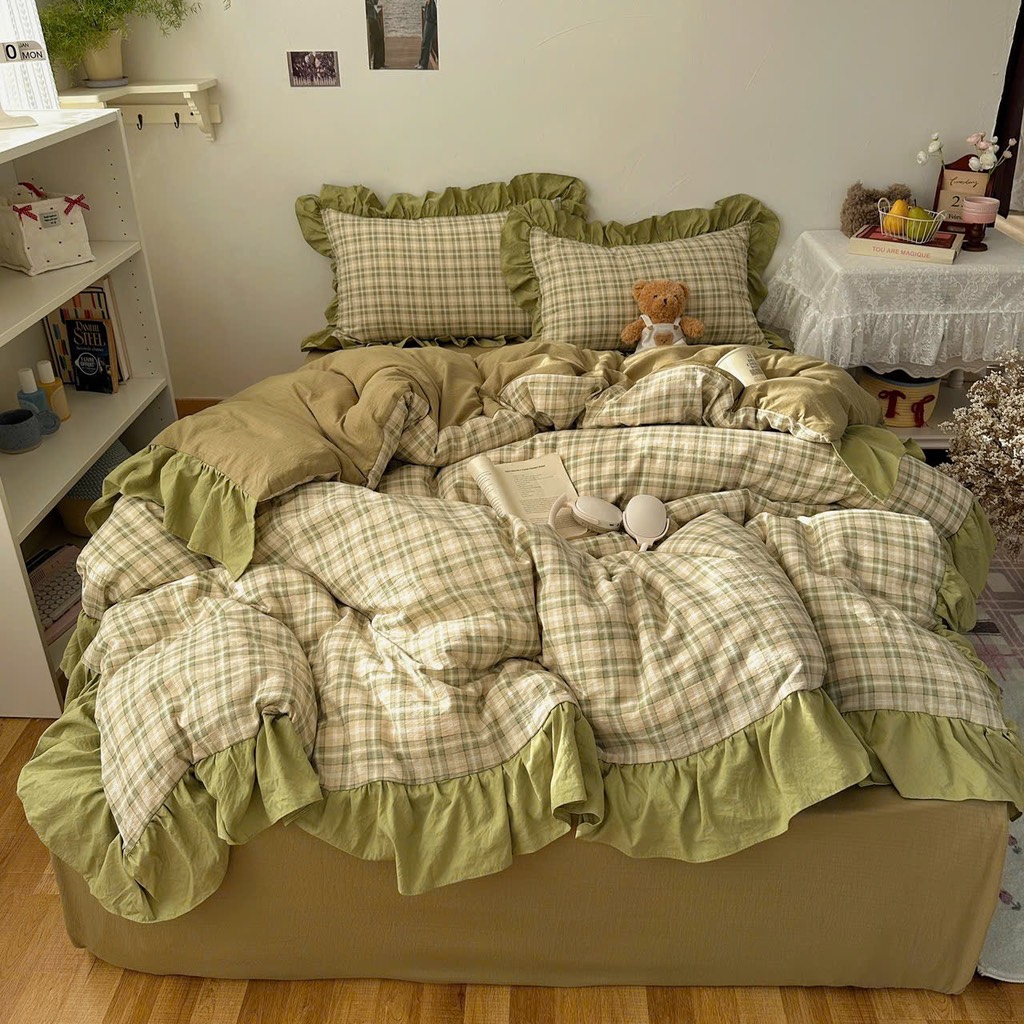 COTTON ĐŨI- Set Cotton đũi viền bèo