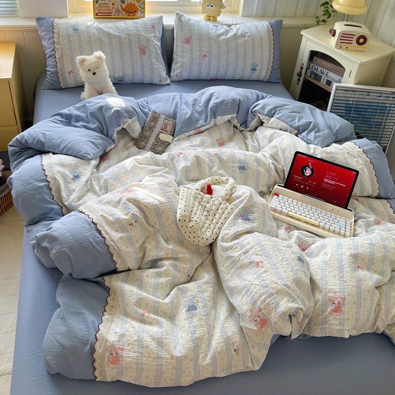 ĐŨI SỢI TRE- Đũi Sợi Tre Mix Ren (mã 92)