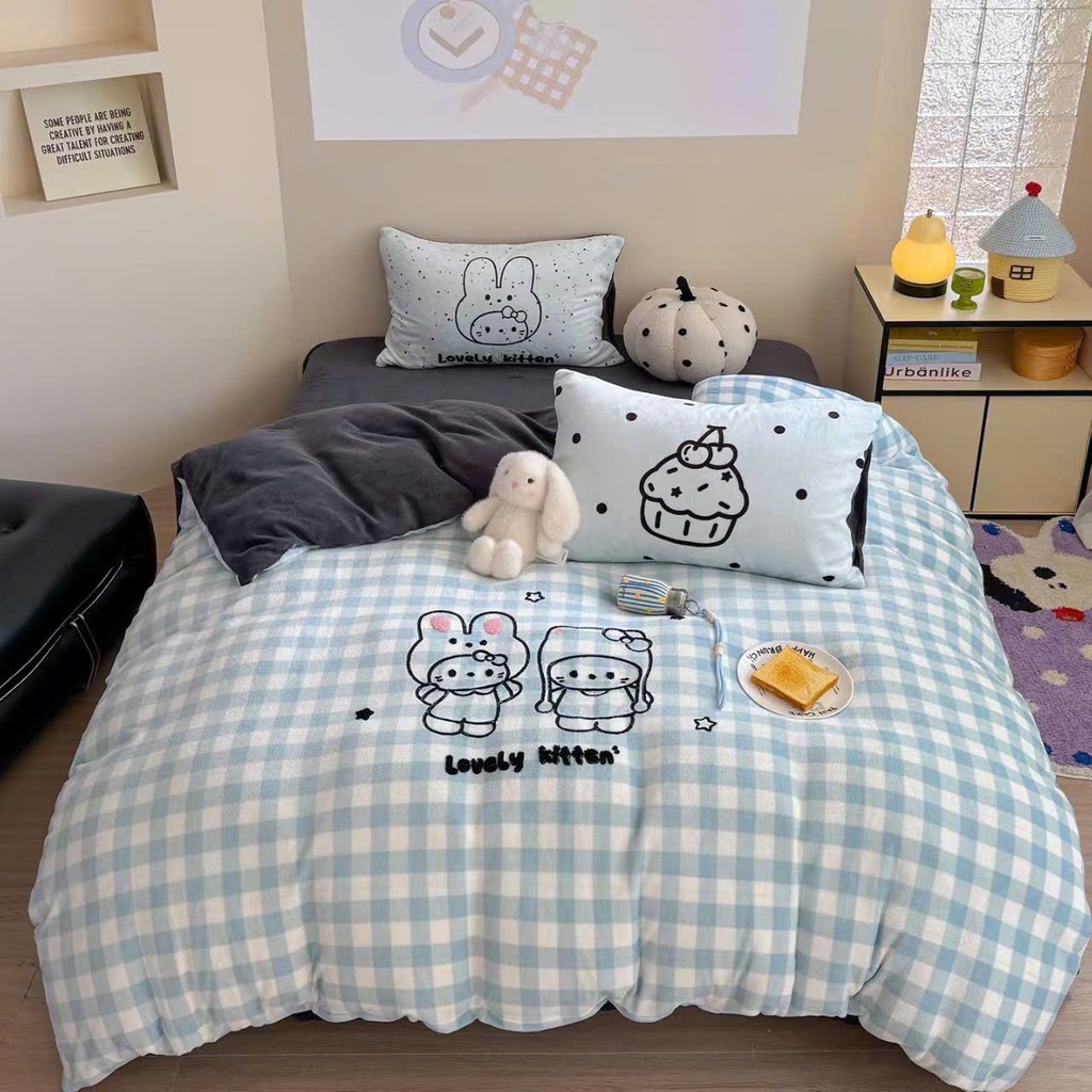 NỈ NHUNG- Set Nỉ nhung thêu nổi Animal