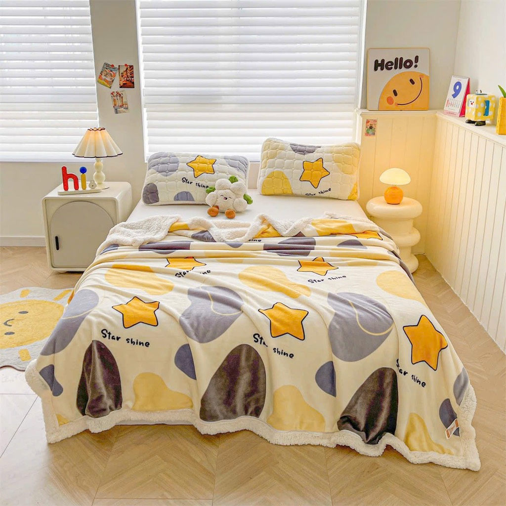 CHĂN NỈ NHUNG- Chăn nỉ nhung có khoá kéo