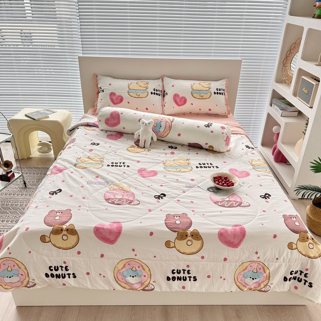 SET CHĂN CHẦN- Set chăn chần xơ đậu 5 món