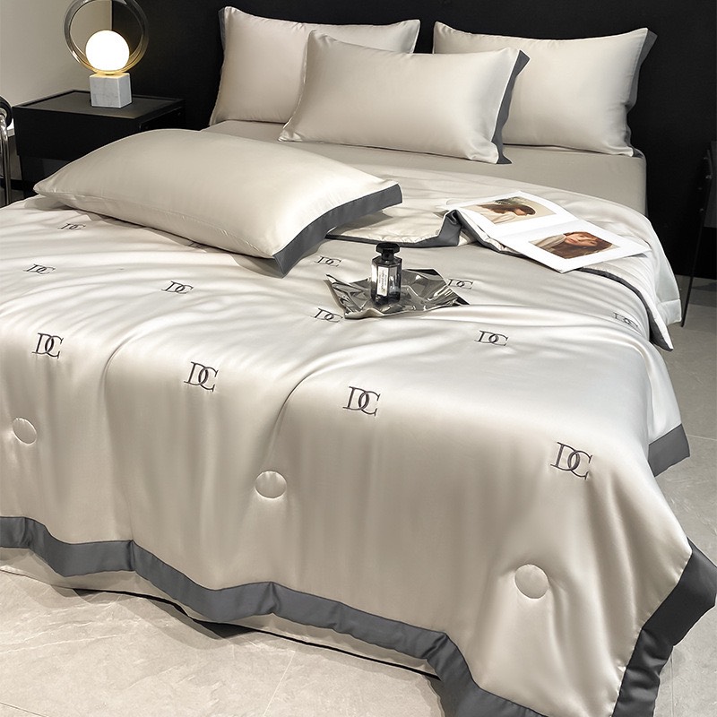 PHI LỤA- Set phi lụa chăn chần tulip/nơ