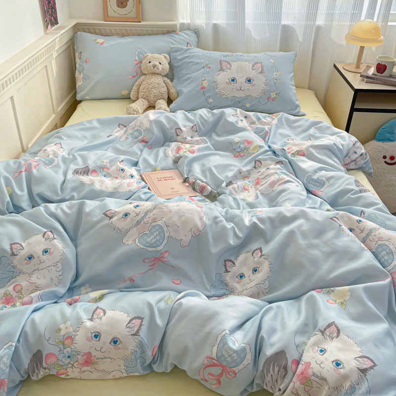 COTTON ĐŨI - Set Chăn ga gối Cotton Đũi Vintage