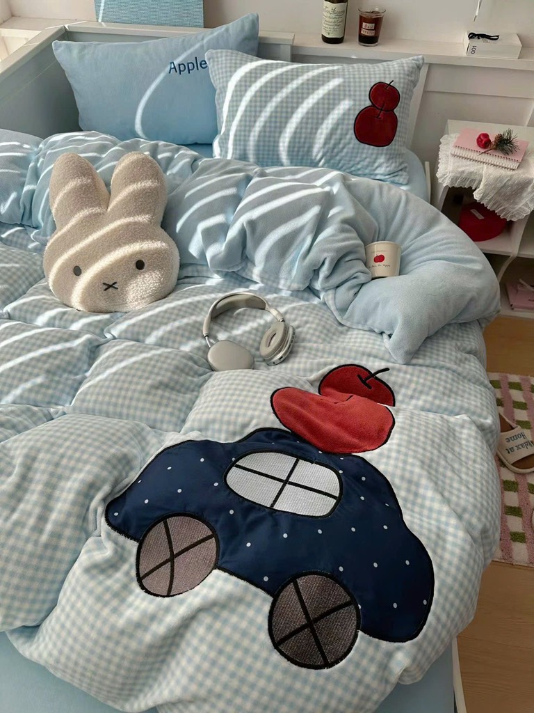 NỈ NHUNG- Set Nỉ Nhung Thêu Nổi Animal