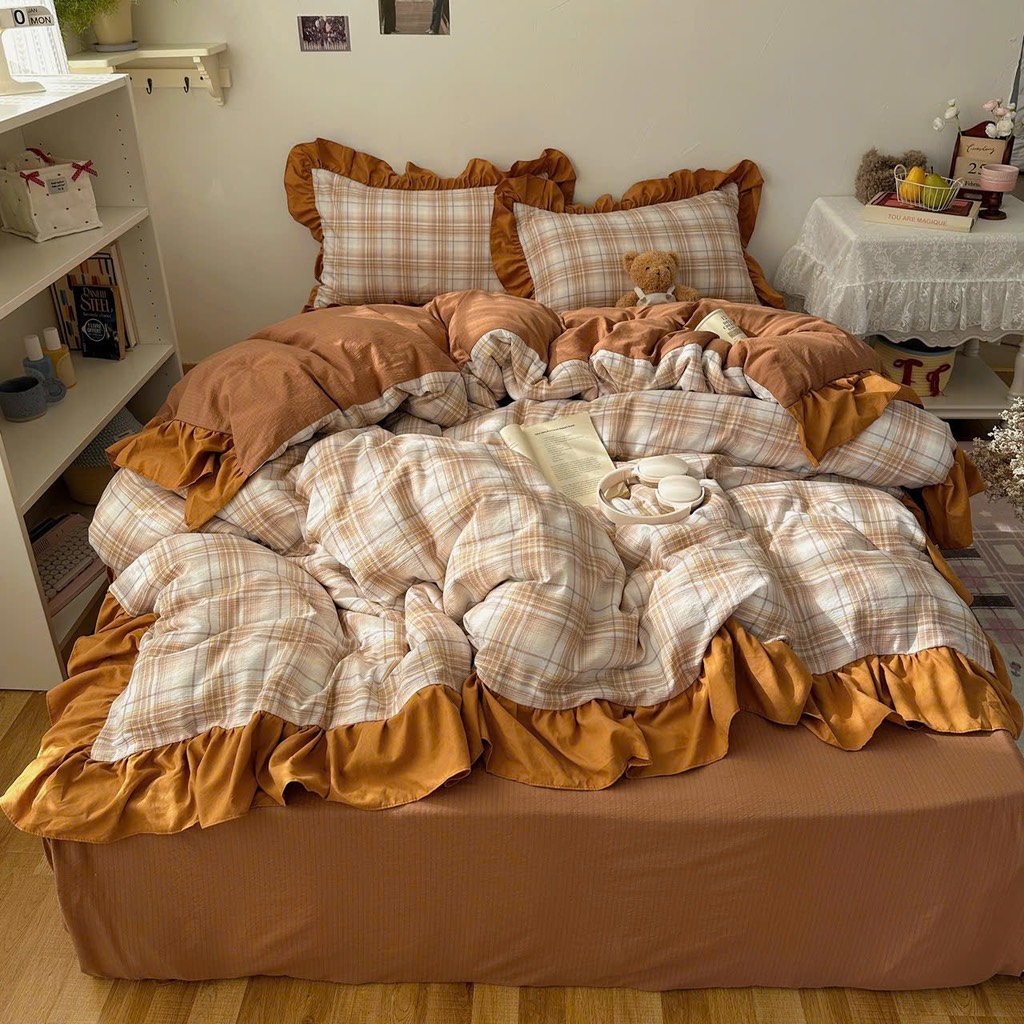 COTTON ĐŨI- Set Cotton đũi viền bèo