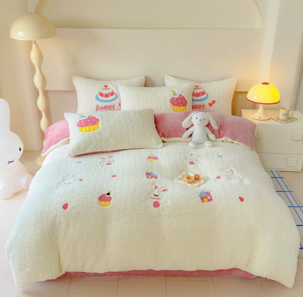 NỈ NHUNG- Set Nỉ nhung bông Thêu nổi full 7 màu