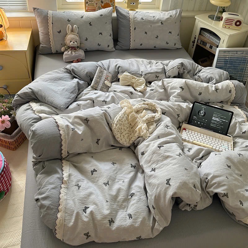 ĐŨI SỢI TRE- Đũi Sợi Tre Mix Ren (mã 92)