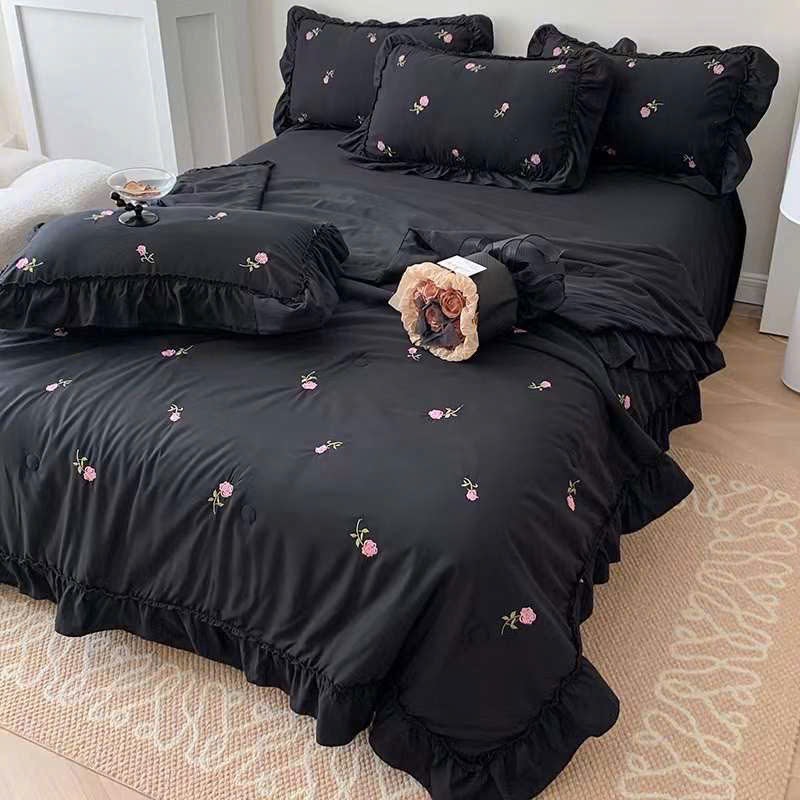 SET CHĂN CHẦN- Cotton đũi thêu nhí cổ điển