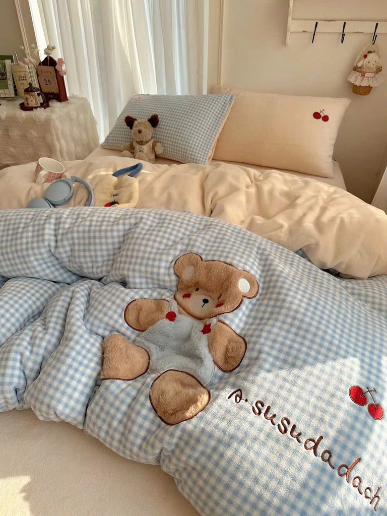 NỈ NHUNG- Set Nỉ Nhung Thêu Nổi Animal full 11 màu