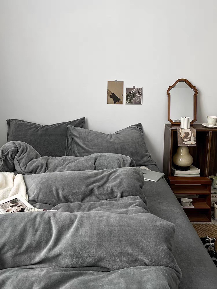 NỈ NHUNG- Nỉ nhung mịn Basic trơn