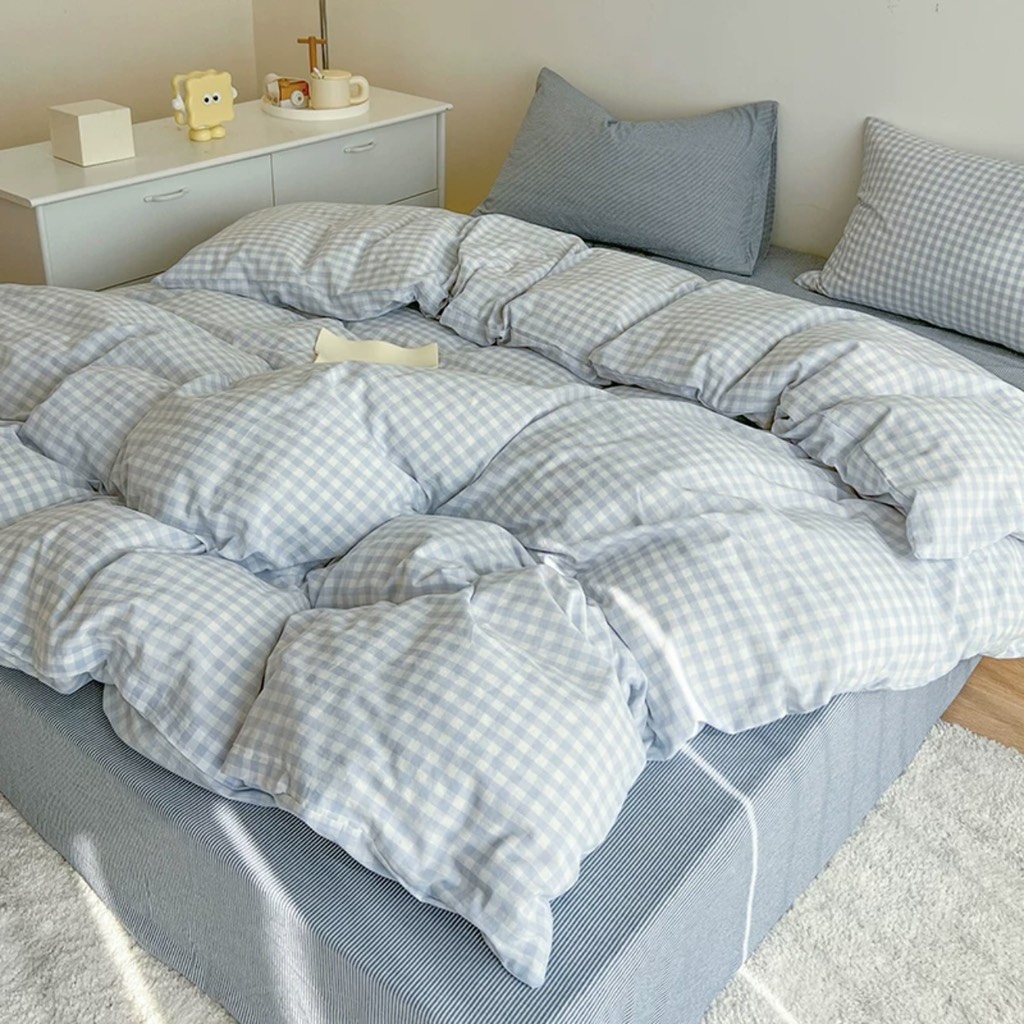 COTTON ĐŨI- kẻ/caro mã 12 (riêng QH)