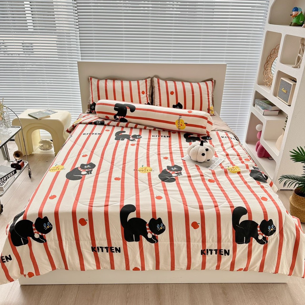 SET CHĂN CHẦN- Set chăn chần xơ đậu 5 món