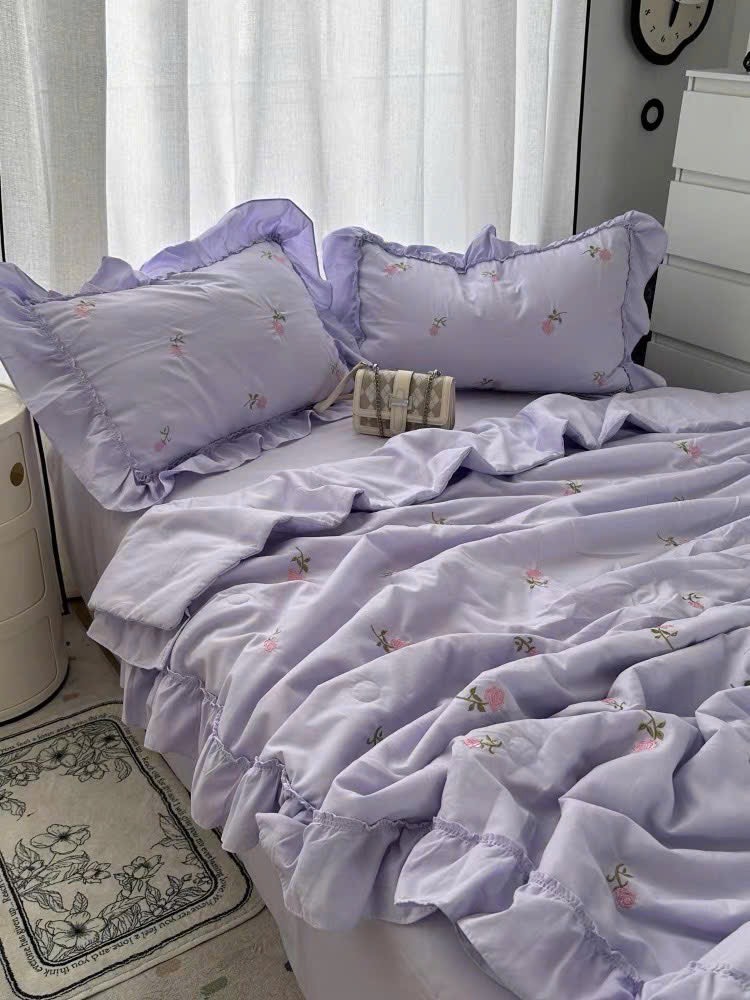 SET CHĂN CHẦN- Cotton đũi thêu nhí cổ điển