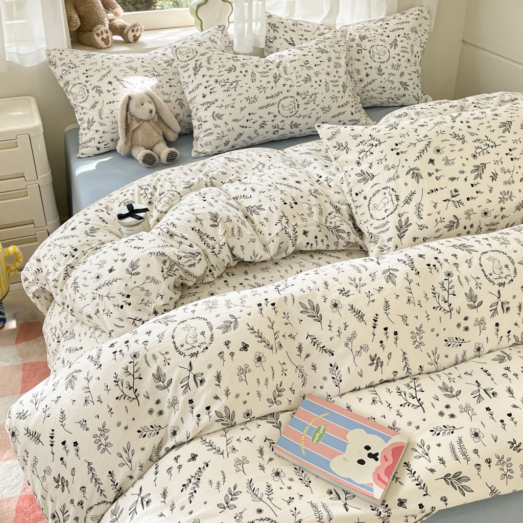 COTTON ĐŨI - Set Chăn ga gối Cotton Đũi Vintage