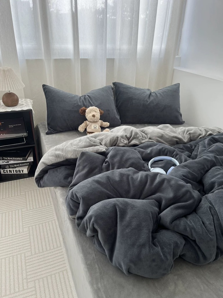 NỈ NHUNG- Nỉ nhung mịn Basic trơn