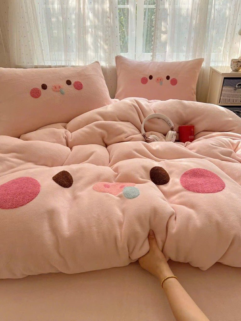 NỈ NHUNG- Set Nỉ Nhung Thêu Nổi ver2 full 8 mẫu