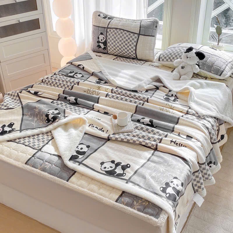 NỈ NHUNG- chăn nhung ga gối 4 món