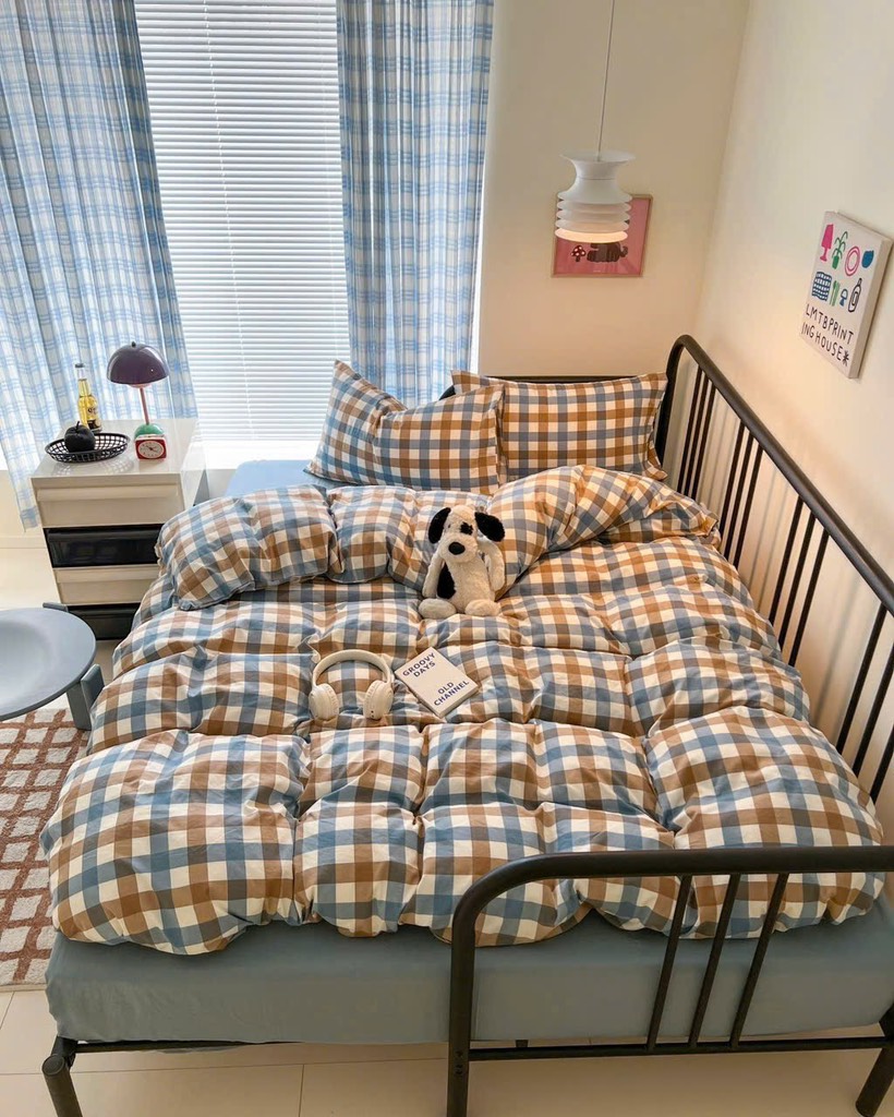 COTTON ĐŨI- kẻ/caro mã 12 (riêng QH)