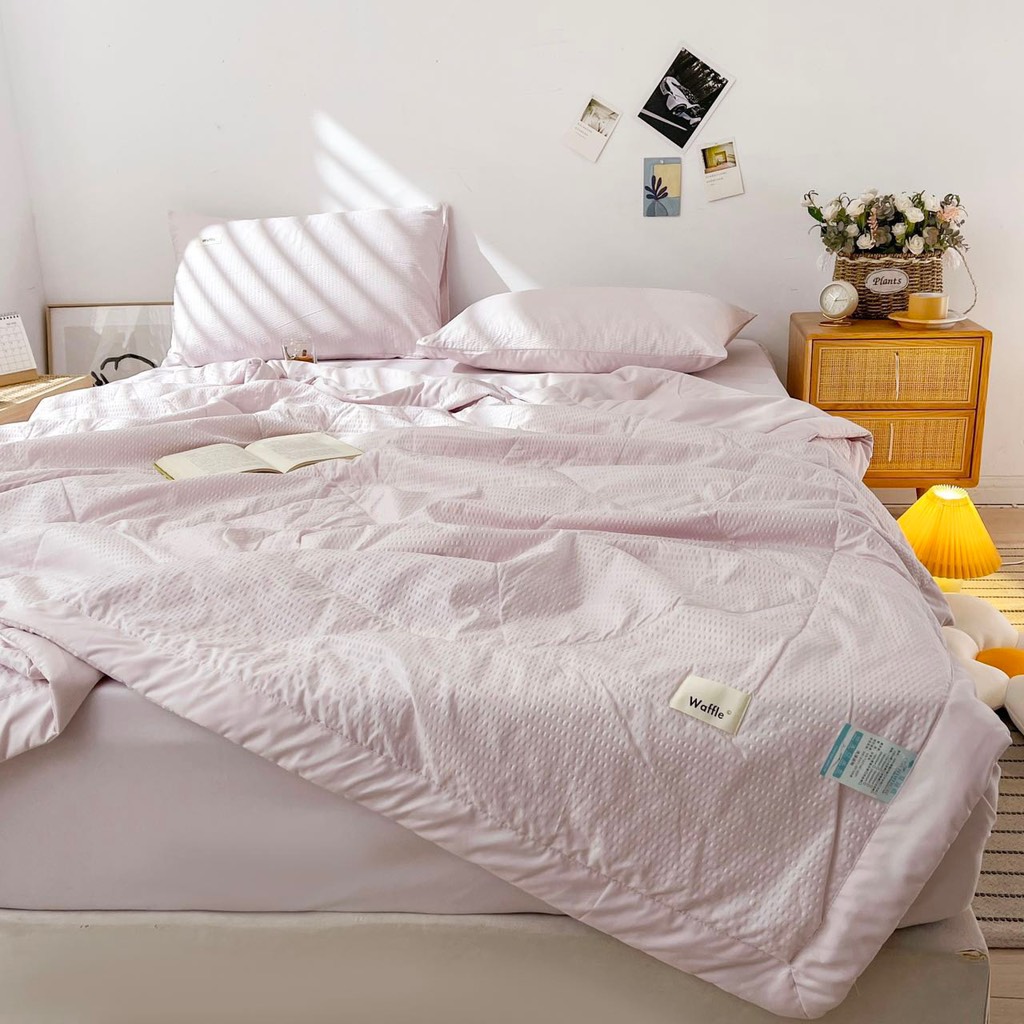 SET CHĂN CHẦN- Set chăn chần waffle