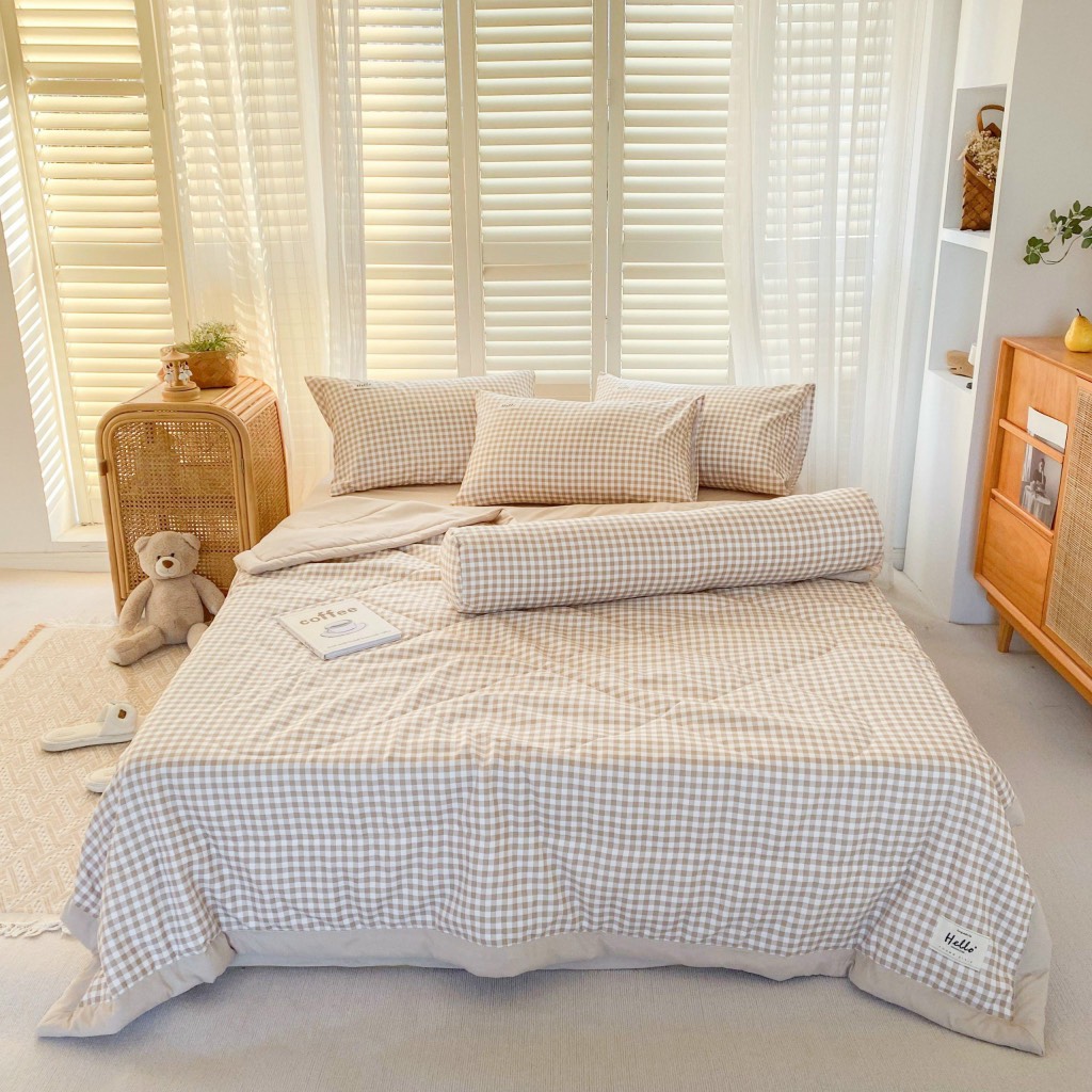 SET CHĂN CHẦN- cotton đũi caro/hoạ tiết