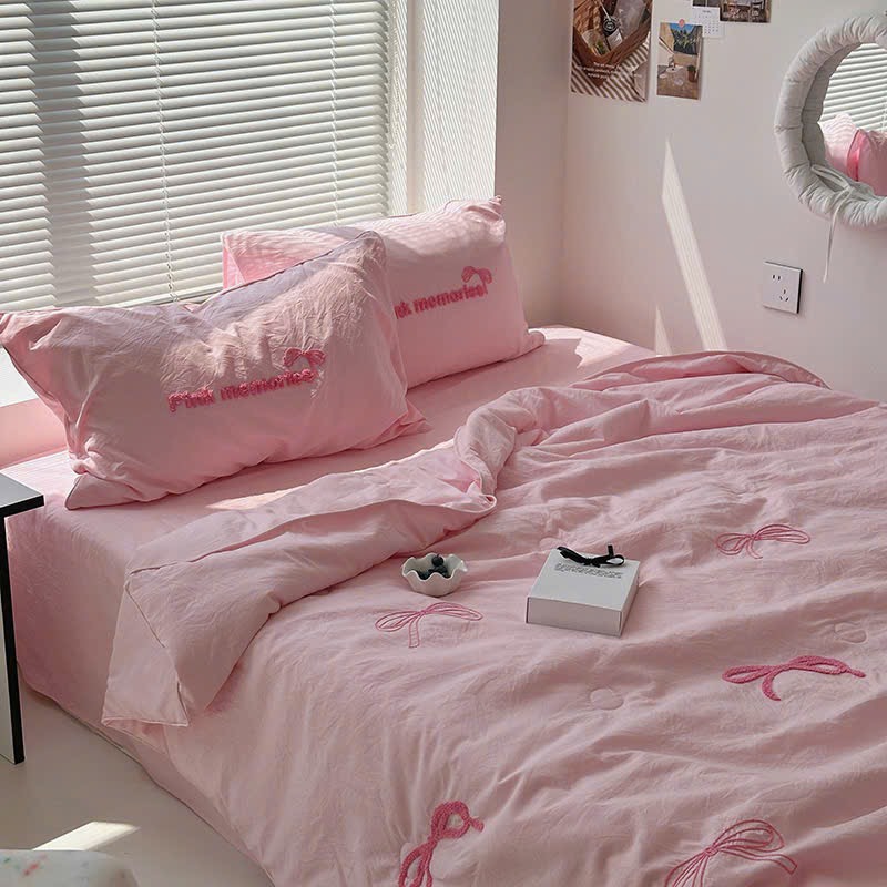 SET CHĂN CHẦN- Set chăn chần cotton đũi thêu